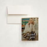 "Ribbon" - Graduation Thank You Cards in Salt by Lea Delaveris - Front