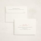 "Ribbon Frame" - Graduation Thank You Cards in Blush by Itsy Belle Studio - FREE Recipient Addressing