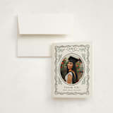 "Ivy Grad" - Graduation Thank You Cards in Linen by Paper Sun Studio - Front