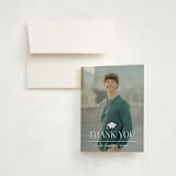 "Academy" - Graduation Thank You Cards in Pearl by Jennifer Postorino - Front