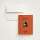 "Bold and Demure" - Graduation Thank You Cards in Amaro by Claire - Front