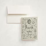 "New Year Cheer" - Graduation Thank You Cards in Chalkboard by Kelly Watkins - Front