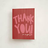 "GRAD!" - Graduation Thank You Cards in Ruby by Erin Kessler - Front