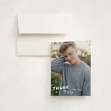 "next stop" - Graduation Thank You Cards in Pearl by Sara Hicks Malone - Front