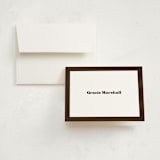 "Vinyl" - Graduation Thank You Cards in Espresso by Megan Davis - Front