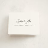 "Cannes" - Graduation Thank You Cards in Pearl by Megan Davis - Front