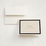 "Montauk" - Graduation Thank You Cards in Navy by Megan Davis - Front