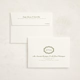 "Scalloped" - Graduation Thank You Cards in Matcha by Melanie Kosuge - FREE Recipient Addressing
