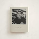 "Minimal Column" - Graduation Thank You Cards in Ecru by Dana Duricekova - Front
