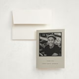 "Minimal Column" - Graduation Thank You Cards in Ecru by Dana Duricekova - Card with Envelope