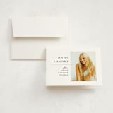 "Divided" - Graduation Thank You Cards in Snow by Meggy Masters - Front