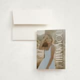 "Pillar" - Graduation Thank You Cards in Snow by Owl and Toad - Front