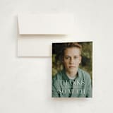"Classy Stack" - Graduation Thank You Cards in Limestone by Erica Krystek - Front