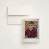 "Woven frame" - Graduation Thank You Cards in Night Sky by Lea Delaveris - Front