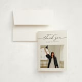 "Simple Details" - Graduation Thank You Cards in Tuxedo by Pixel and Hank - Front