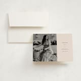 "simplicty" - Graduation Thank You Cards in Champagne by Lori Wemple - Front