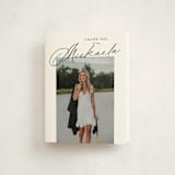 "minimal script" - Graduation Thank You Cards in Obsidian by Kamala Nahas - Front