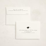 "The Trio" - Graduation Thank You Cards in Onyx by Benita Crandall - FREE Recipient Addressing