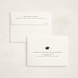 "Collegiate" - Graduation Thank You Cards in Onyx by Benita Crandall - FREE Recipient Addressing