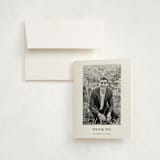"Collegiate" - Graduation Thank You Cards in Onyx by Benita Crandall - Front