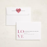 "Love You So Much" - Valentine's Day Cards in Berry by Zhay Smith - FREE Recipient Addressing