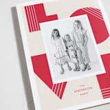 "mod" - Valentine's Day Cards in Strawberry by Megan Cash - Detail