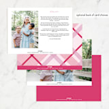 "Happy Plaid" - Valentine's Day Cards in Candy by Erin German - Back of Card Options