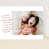 "Passing Notes" - Valentine's Day Cards in Cherry by Annie Clark - Front