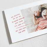 "Passing Notes" - Valentine's Day Cards in Cherry by Annie Clark - Detail