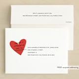 "Passing Notes" - Valentine's Day Cards in Cherry by Annie Clark - FREE Recipient Addressing