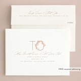 "Hollyhock" - Valentine's Day Cards in Camellia by Wildfield Paper Co - FREE Recipient Addressing