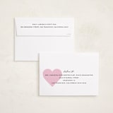 "XO Blocks" - Valentine's Day Cards in Strawberry by Maria Alou - FREE Recipient Addressing