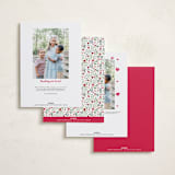 "Florals & Hearts" - Valentine's Day Cards in Berry by Susan Moyal - Back of Card Options