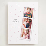 "Valentine Photo Strip" - Valentine's Day Cards in Snow by Ilene Guy - Front