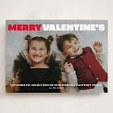 "merry valentine's" - Valentine's Day Cards in Rose by Lori Wemple - Front