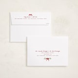 "Coastal Garland" - Valentine's Day Cards in Beach Rose by Everett Paper Goods - FREE Recipient Addressing