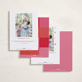 "Color Coded Spirit" - Valentine's Day Cards in Peony by Inkblot Design - Back of Card Options