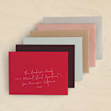 "Valentine Floral" - Valentine's Day Cards in Cookie Dough by Susan Moyal - Colored Envelopes Available