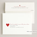 "Happy Love Day" - Valentine's Day Cards in Cherry by Alston Foster - FREE Recipient Addressing