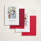 "Bow" - Valentine's Day Cards in Crimson by Olivia Kanaley Inman - Back of Card Options
