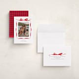 "Bow" - Valentine's Day Cards in Crimson by Olivia Kanaley Inman - Assembled