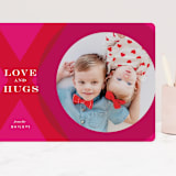 "XO Photo Frame" - Valentine's Day Cards in Magenta by Penny Eversole - Front