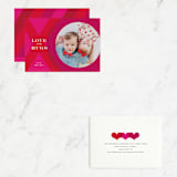 "XO Photo Frame" - Valentine's Day Cards in Magenta by Penny Eversole - Assembled