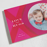 "XO Photo Frame" - Valentine's Day Cards in Magenta by Penny Eversole - Detail
