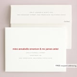 "Minimal Mod" - Valentine's Day Cards in Berry by JoAnn Jinks - FREE Recipient Addressing