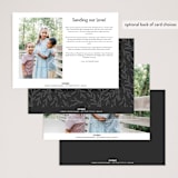 "Love Linear" - Valentine's Day Cards in Snow by Melanie Severin - Back of Card Options