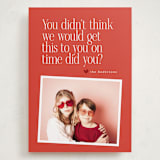 "Belated" - Valentine's Day Cards in Rose by Hudson meet Rose - Front