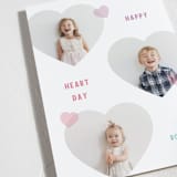 "Triple Hearts" - Valentine's Day Cards in Rainbow by Kelly Watkins - Detail