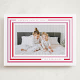 "Candy Stripes" - Valentine's Day Cards in Cherry by Kristie Kern - Front