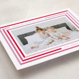 "Candy Stripes" - Valentine's Day Cards in Cherry by Kristie Kern - Detail